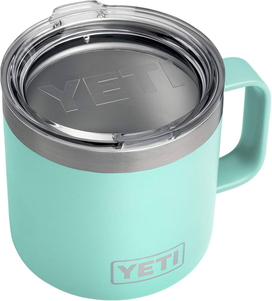 YETI Rambler 14 oz Stainless Steel Vacuum Insulated Mug with Lid | Amazon (US)