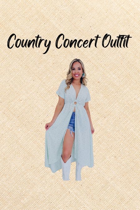 Country concert outfit 
Summer concert outfit 
Kimono 
Maxi kimono 

#LTKFestival #LTKfindsunder100 #LTKstyletip