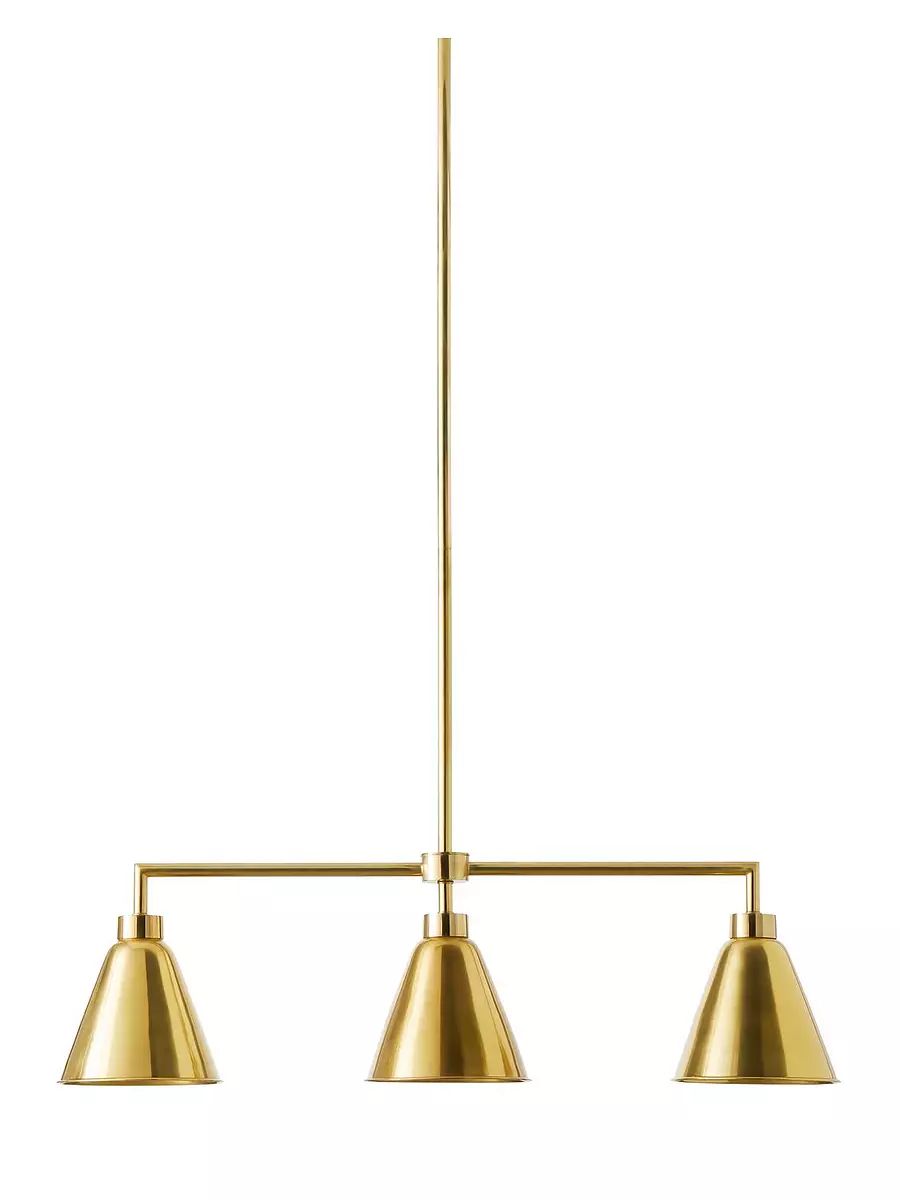 Claremont Triple Pendant - Brass | Serena and Lily