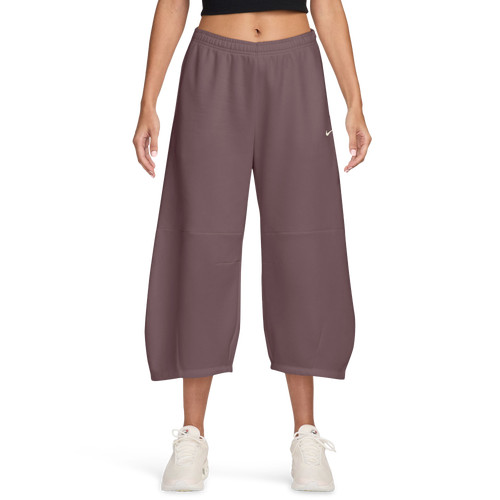 Nike Womens Phoenix Barrel Leg Pants - Tattoo/Sail Size S | Foot Locker (US)