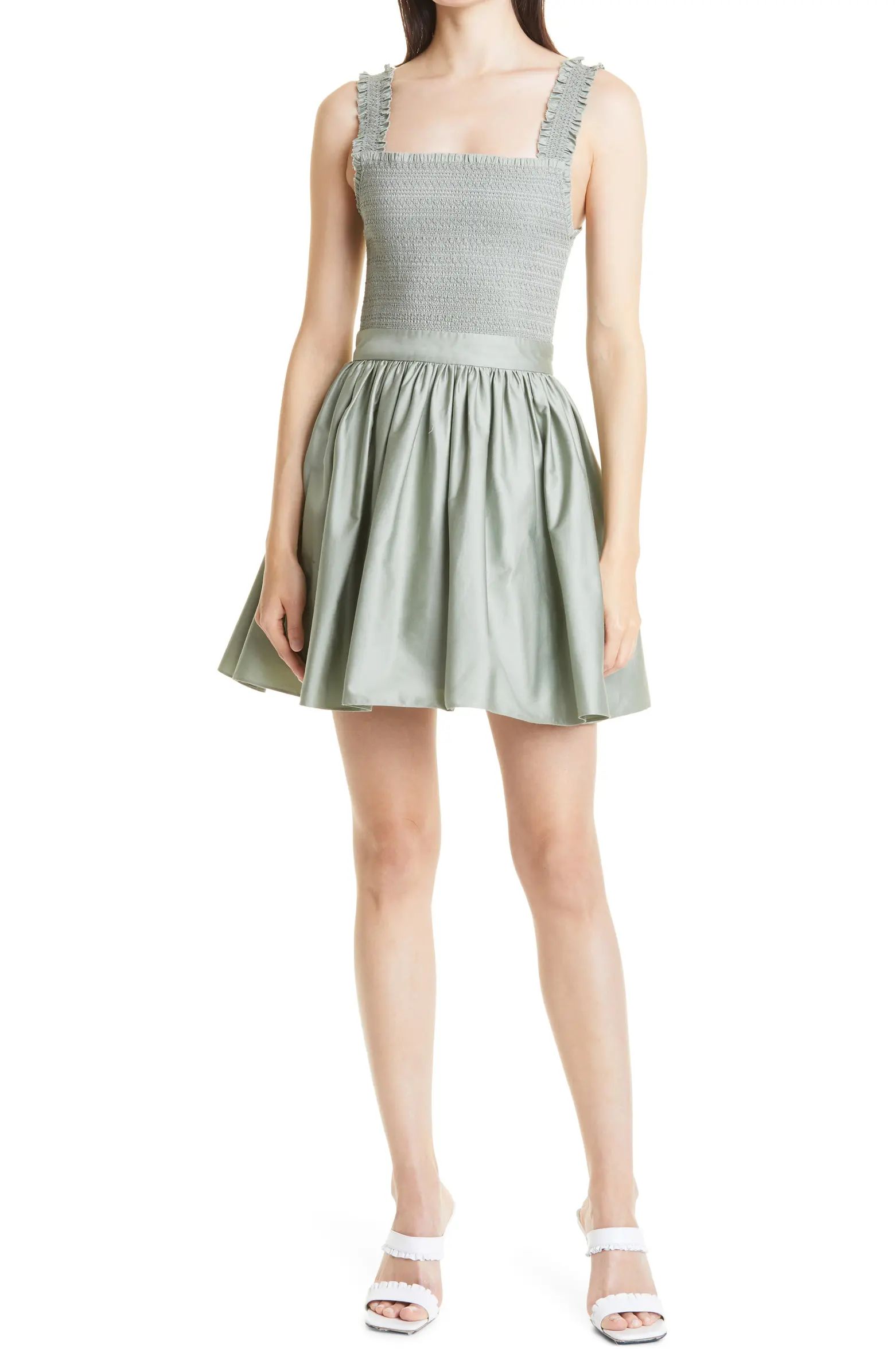 Barrett Smock Bodice Stretch Cotton Party Dress | Nordstrom