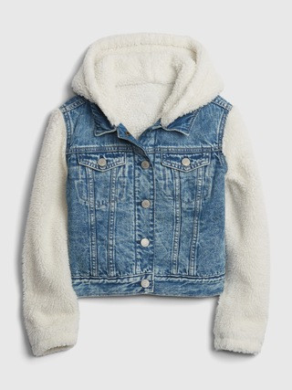 Kids Denim Sherpa Jacket | Gap (US)