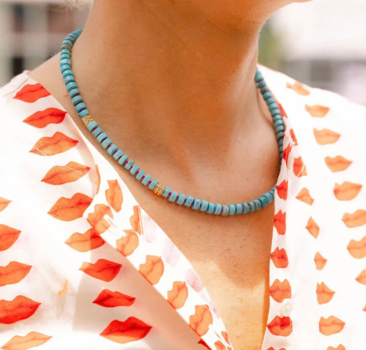 All you Need is Love Turquoise Necklace | Gemstone Necklace | Erin McDermott Jewelry