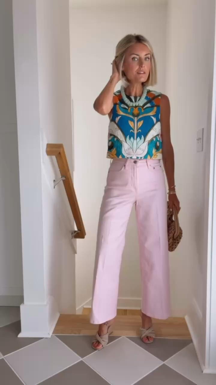 Obsessed with these colors together 😍 such a fun look for a summer date night! Wearing size 2 in the jeans. 

Loverly Grey, Walmart find, Walmart fashion, pink jeans, pink denim

#LTKootd #LTKSeasonal