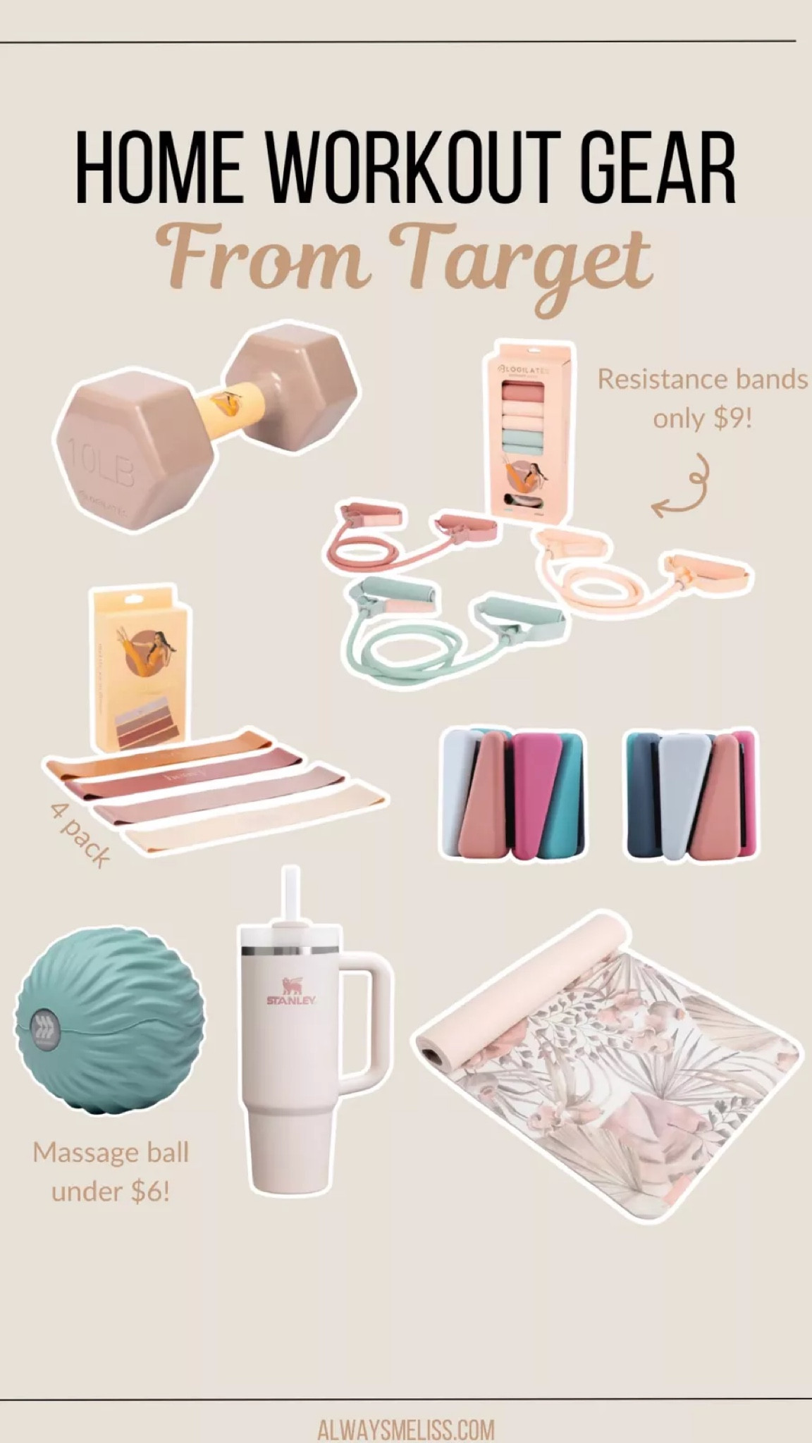 So many great finds at Target! Perfect for a home gym refresh. Love the yoga mat! 

At home workouts 
Weights
Gym equipement

#LTKFitness #LTKFindsUnder100 #LTKActive