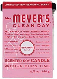 Mrs. Meyer's Clean Day Scented Soy Candle, Small Glass, Peppermint, 4.9 oz | Amazon (US)
