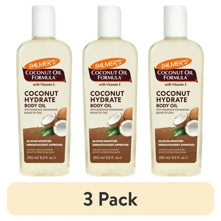 (3 pack) Palmer's Coconut Oil Formula Body Oil, 8.5 oz | Walmart (US)