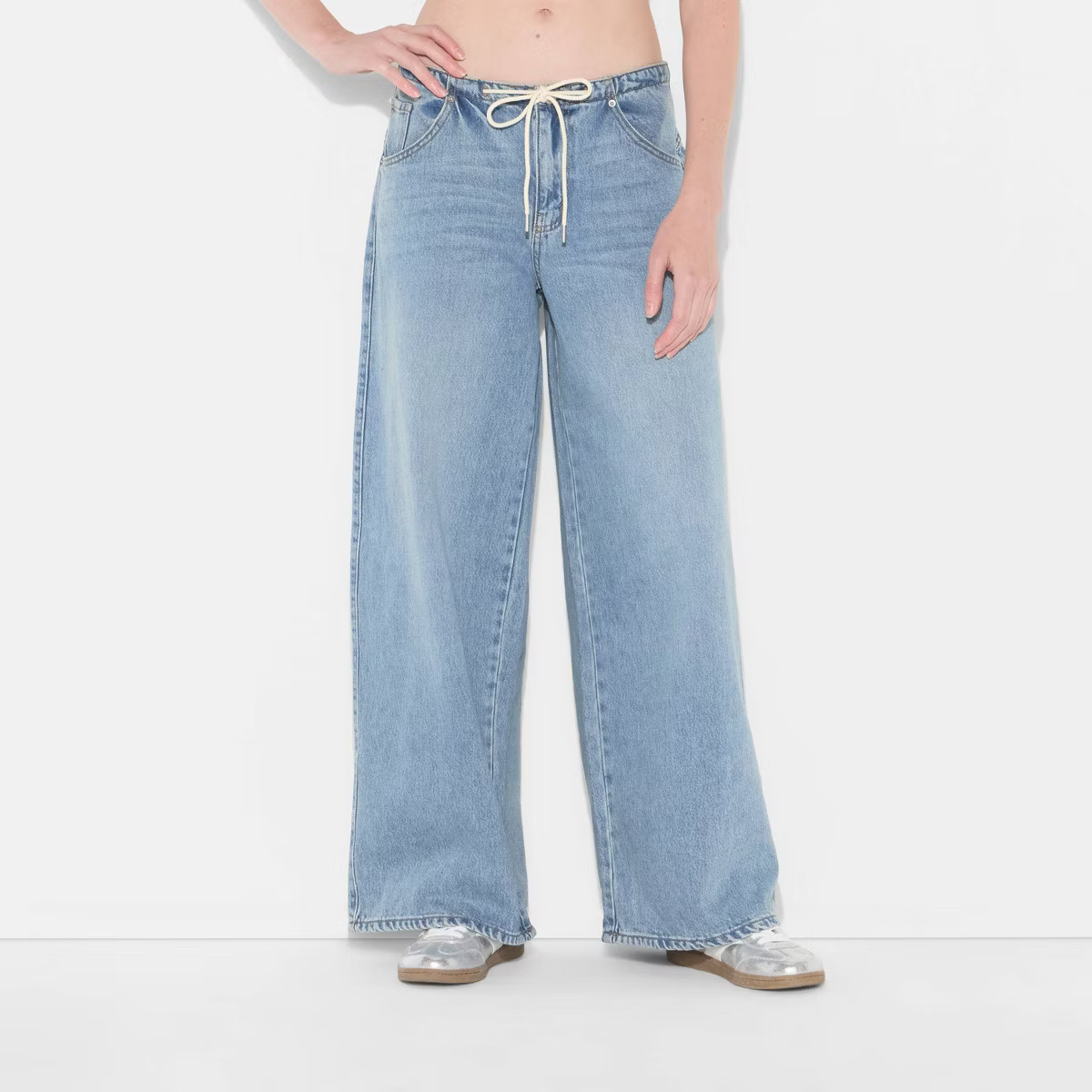 Women's Low-Rise Wide Leg Loose Jeans - Wild Fable™ | Target