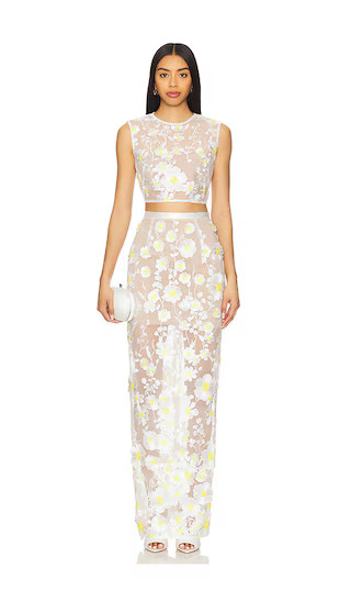 Jasmine Two Piece Set in White Multi | Revolve Clothing (Global)