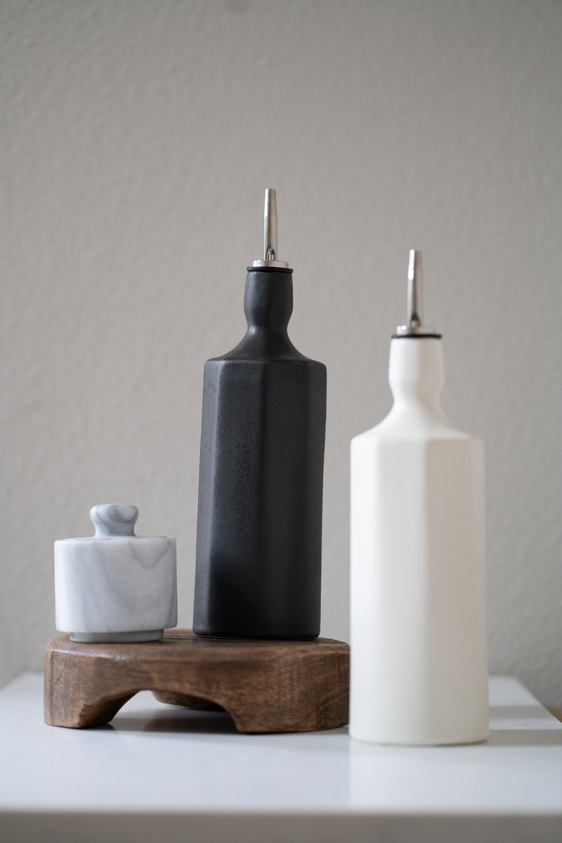 Geo Matte Ceramic Olive Oil Cruet | Urban Ember