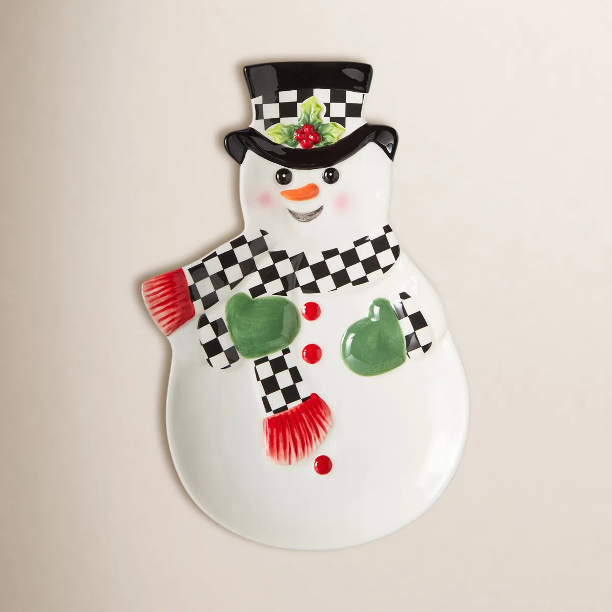 Christmas Tree SNOWMAN DISH | Wayfair North America