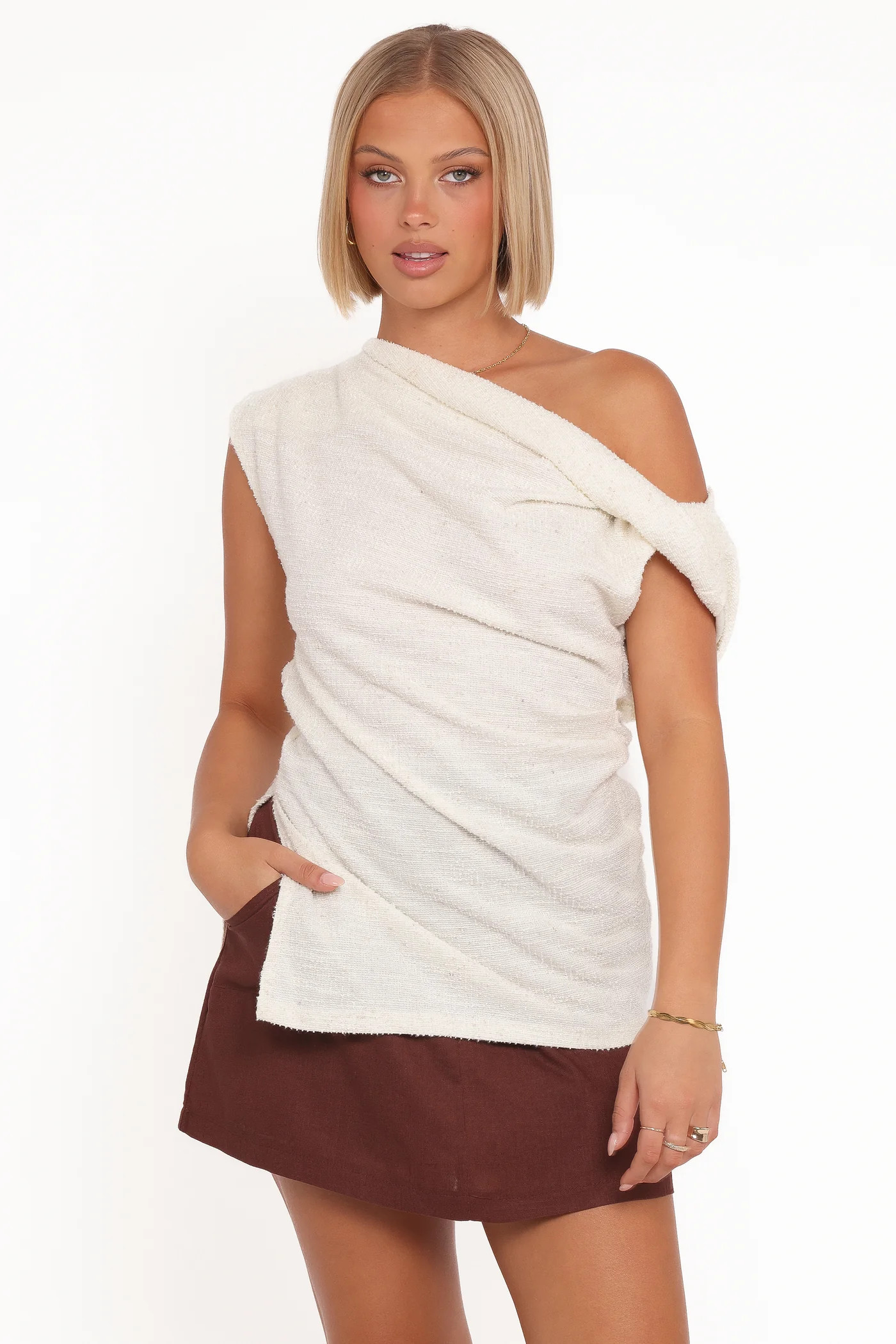 Selma Knit Top - Cream | Petal & Pup (US)