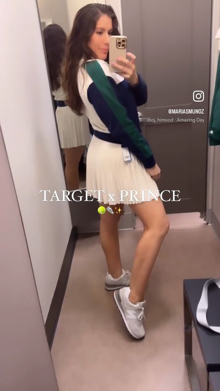 Target x Prince Drop

Tennis Dress is size medium.  Great fit and material. 

Half Zip pullover is size medium and so cute! It’s a little cropped. 

Tennis skirt is also size medium. Not too short (I actually hiked it up in video) would suggest sizing down 1. 

Tshirt is size small, I should have sized up to medium.  Slightly cropped. 

Navy Tennis skirt is size medium.  Fits great and love the length. 

#LTKActive #LTKfitness #LTKVideo
