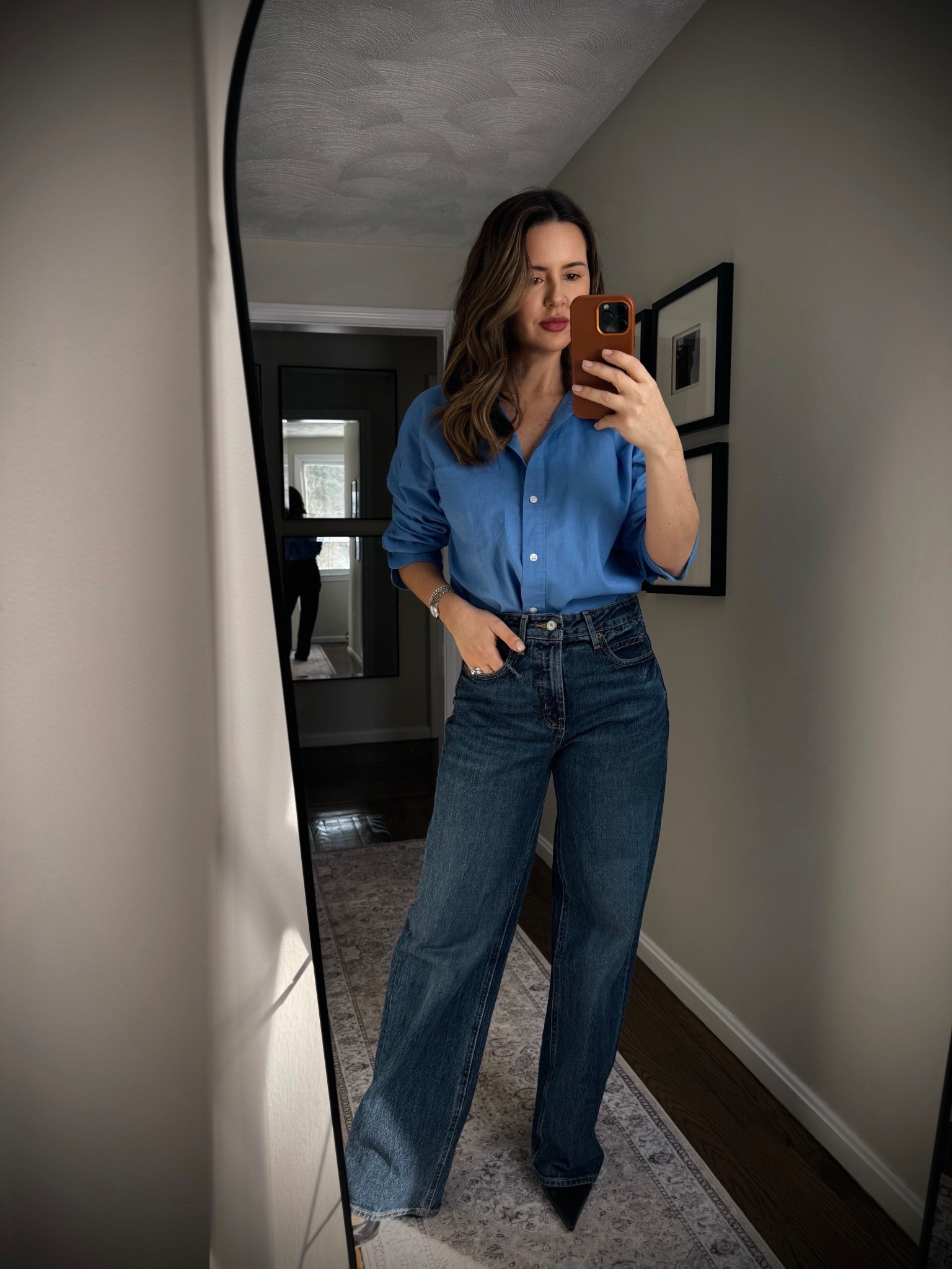 Casual elegant wide leg jeans 

#LTKOver40 #LTKootd #LTKSeasonal