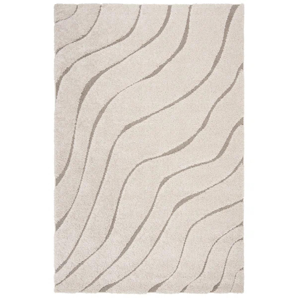 Ashal Abstract Cream/Beige Area Rug | Wayfair North America