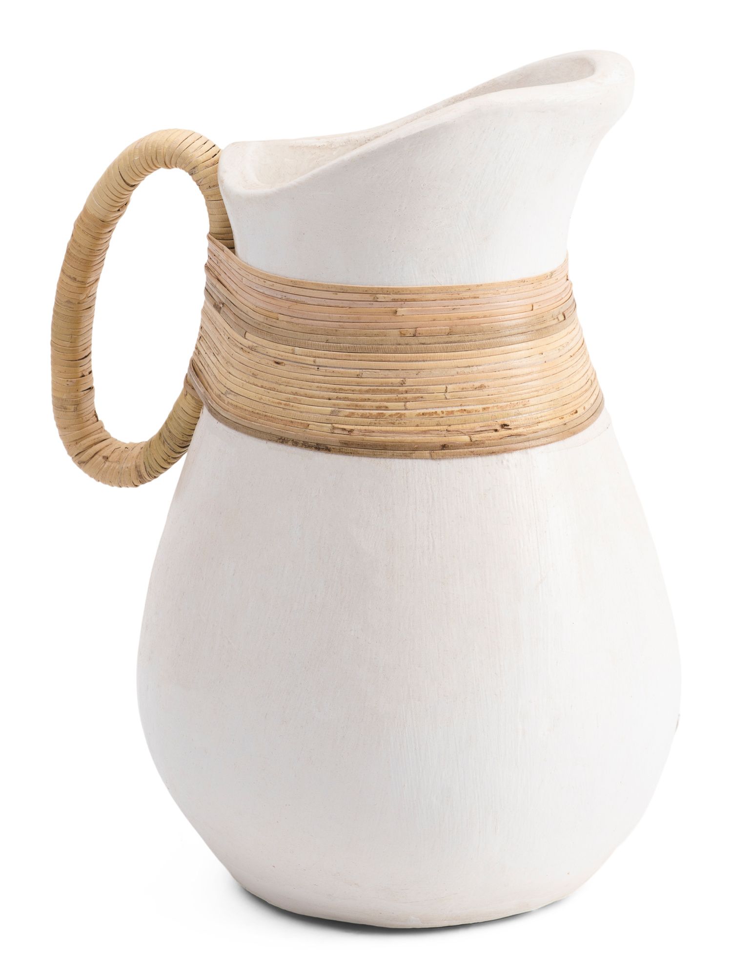 Donlon Vase With Rattan Accent | TJ Maxx