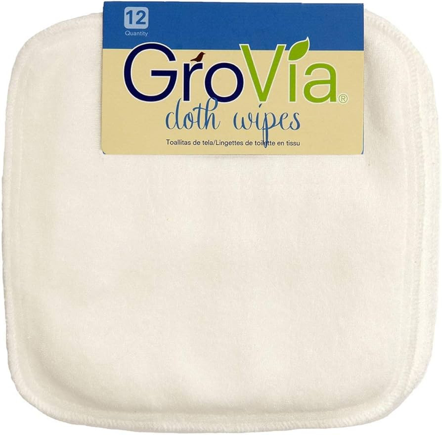 GroVia Reusable Cloth Diapering Wipes, 12 Count | Amazon (US)