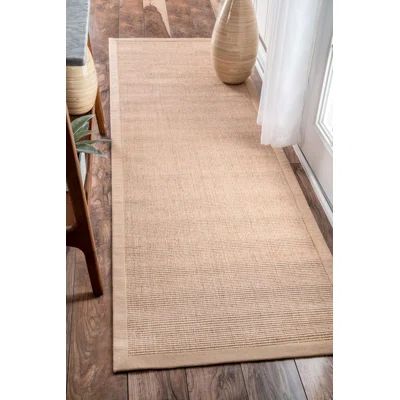 Jade Sand & Beige Border Area Rug | Wayfair North America