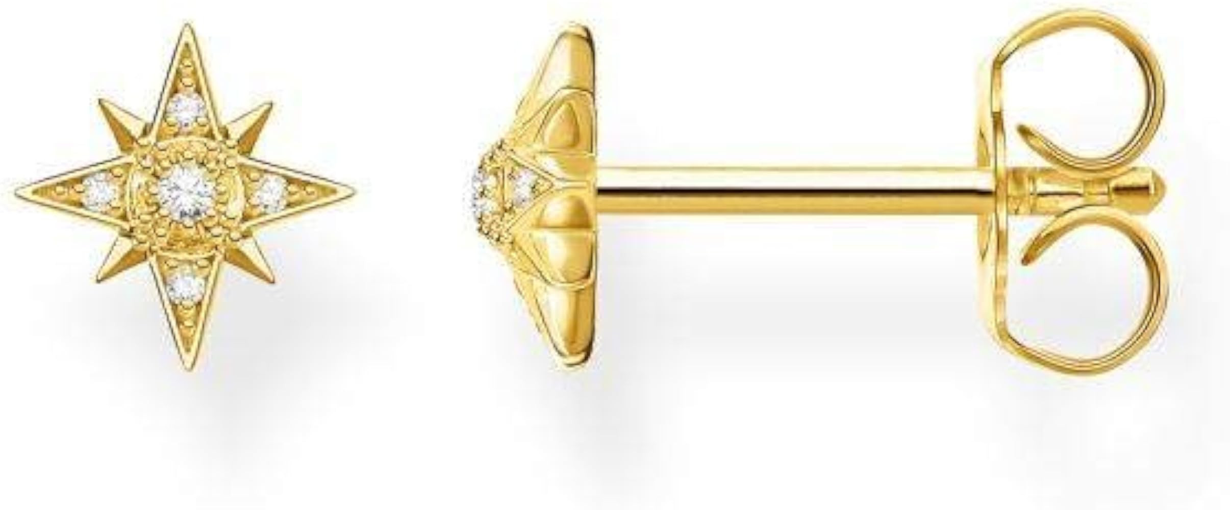 Thomas Sabo Single Star Stud Earrings 925 Sterling Silver H2144 | Amazon (UK)