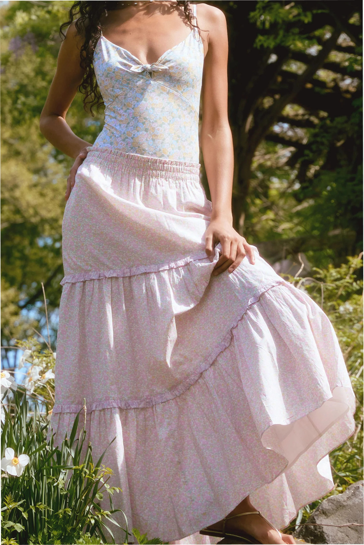 Made With Liberty Fabrics Patten Maxi Skirt | LoveShackFancy