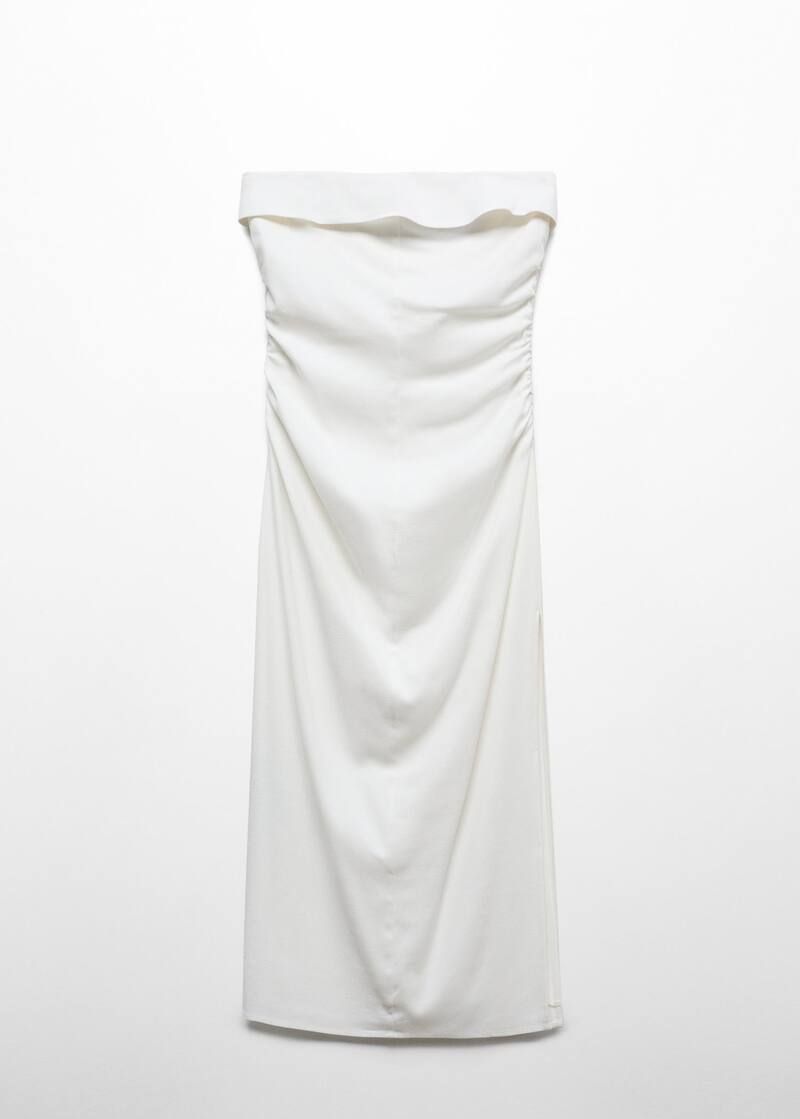 Draped detail dress -  Women | Mango USA | MANGO (US)