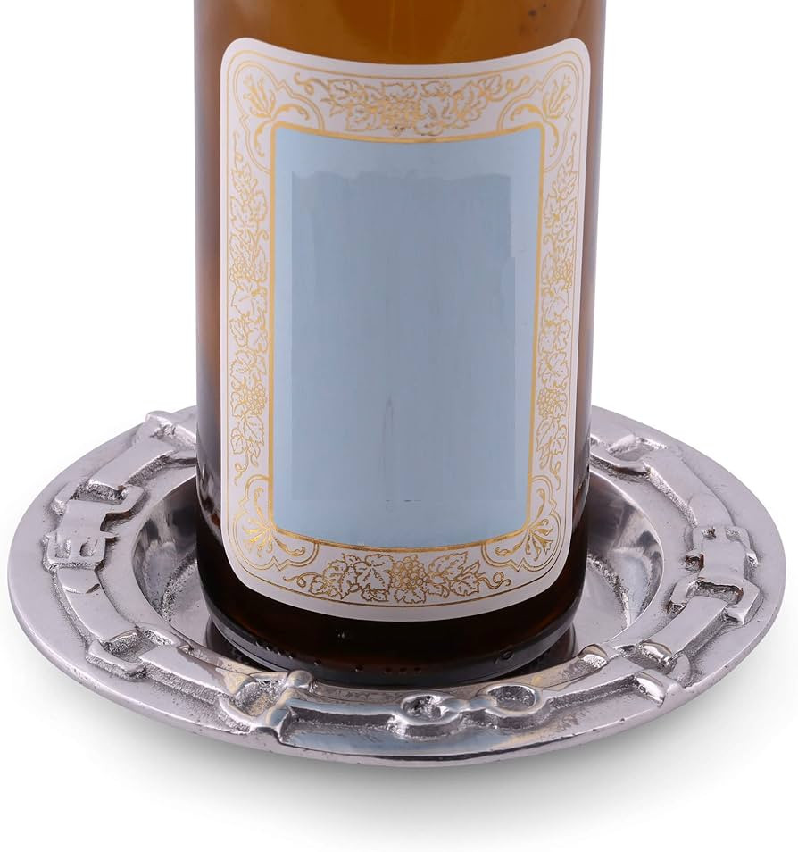 Arthur Court Designs Aluminum Equestrian Horse Bit Polo Style Wine Coaster/Holder Artisan Metal 6... | Amazon (US)