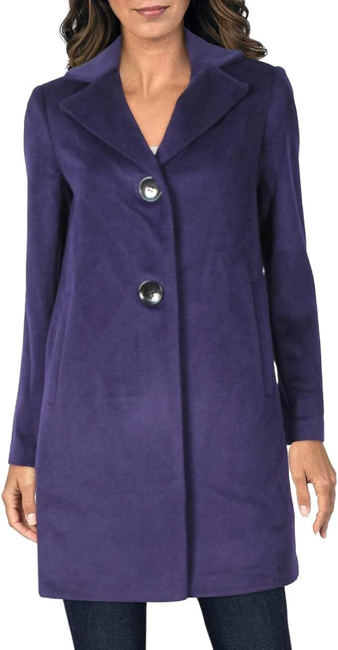 Sam Edelman Women's Mid-Length Single Breasted Wool Coat | Amazon (US)