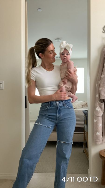 A little casual everyday spring ootd 🌸
Gio’s outfit is from Little Bipsy 💙

Casual outfit, everyday outfit, distressed denim, Abercrombie and Fitch, cropped tee, closet staples, high waisted denim, baby girl outfit, baby girl jumpsuit, baby girl spring outfit, toddler boy outfit, toddler boy clothing, casual style, mommy and me outfits, Spearmint Baby

#LTKstyletip #LTKbaby #LTKfamily