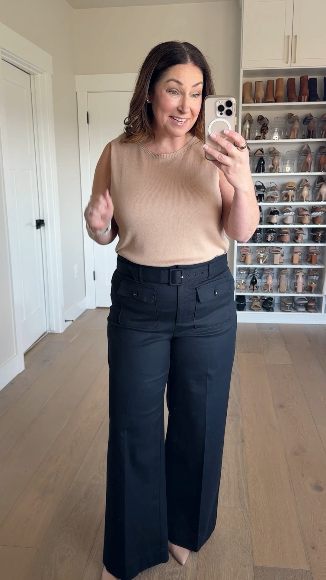 LOFT Spring to Summer Workwear outfits 
**These are not the linen pants sorry for the confusion in the video —> also see the last video for the top to NOT pair this outfit with!  
- Pants size up if in-between 14 regular 
- Knit top tts, L 
- Trench Coat is soft and runs tts wearing large
- Knit top tts, L 

#LTKSaleAlert #LTKWorkwear #LTKMidsize