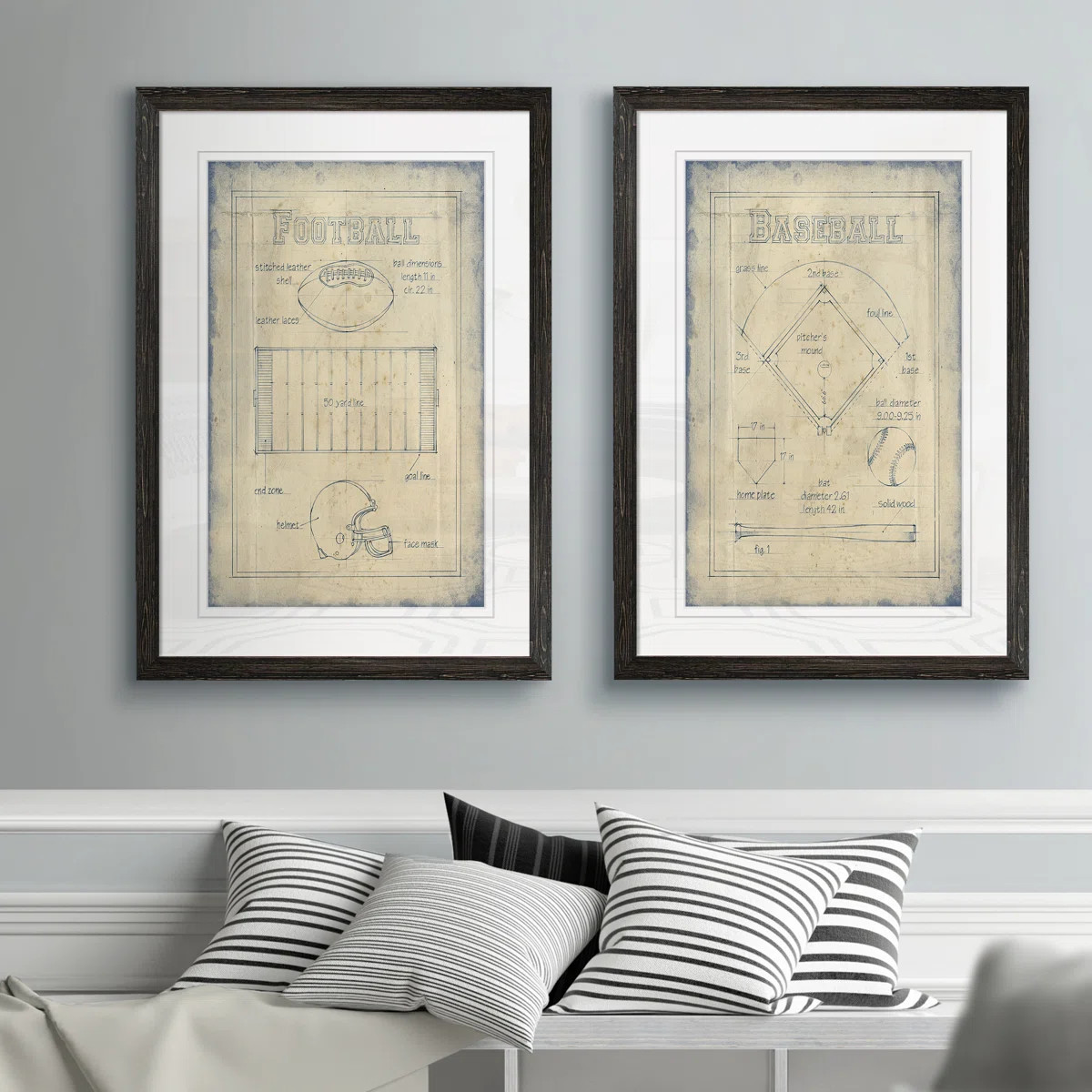 " All About The Game I " 2 - Pieces (Set of 2) | Wayfair North America