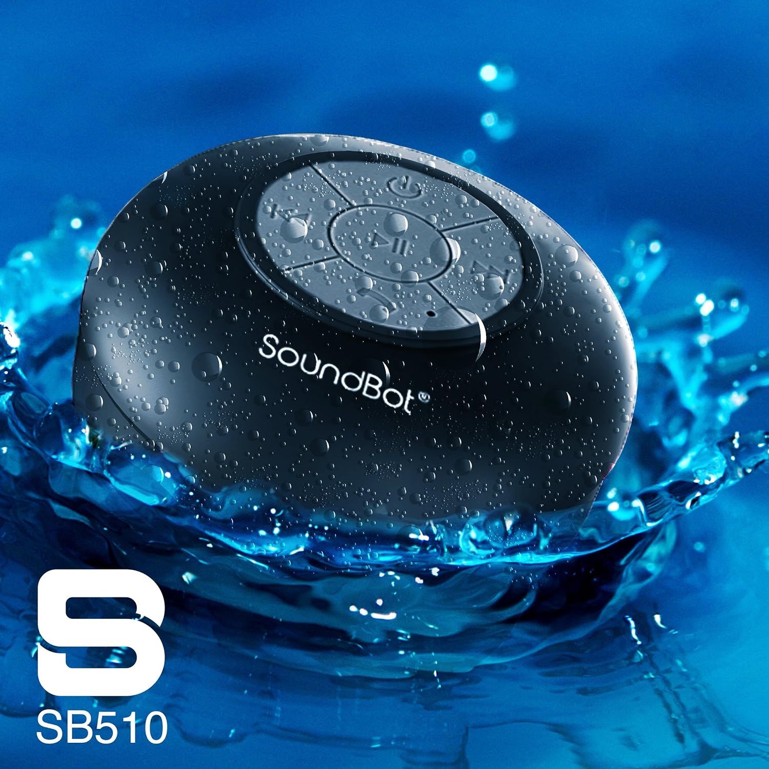 SoundBot SB510 HD Water Resistant Bluetooth 3.0 Shower Speaker, Handsfree Portable Speakerphone w... | Amazon (US)