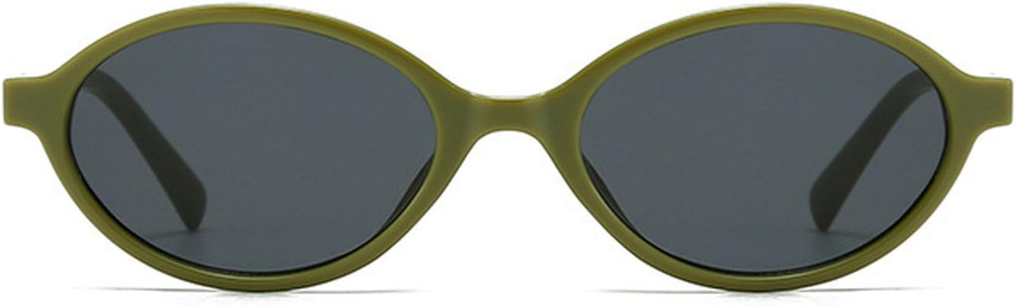 laureles Vintage Oval Sunglasses Women Fashion Sun Glasses for Men Small Frame Round Eyewear Fema... | Amazon (US)