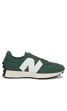 New Balance 327 in Team Forest Green & White from Revolve.com | Revolve Clothing (Global)