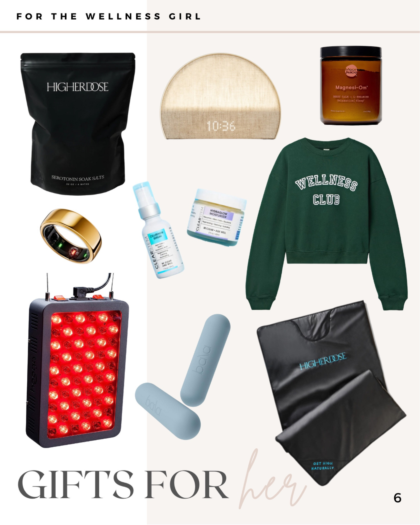 Wellness gift guide for her 🎁🎄

Wellness gifts, wellness girl

#LTKGiftGuide