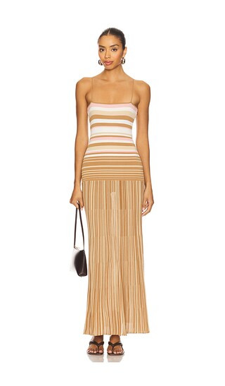 Esenia Knit Dress in Puce Sepia Stripe | Revolve Clothing (Global)
