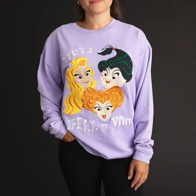 Disney Sisters Spell Women's Fleece Sweatshirt 3XL 20-22 / Purple | Posh Peanut