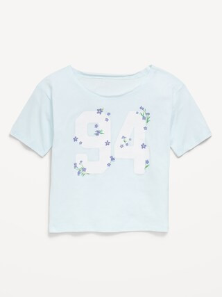 Off-Shoulder Graphic T-Shirt for Girls | Old Navy (US)