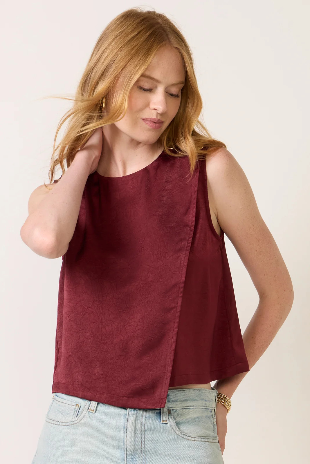 Ellery Satin Top | Evereve