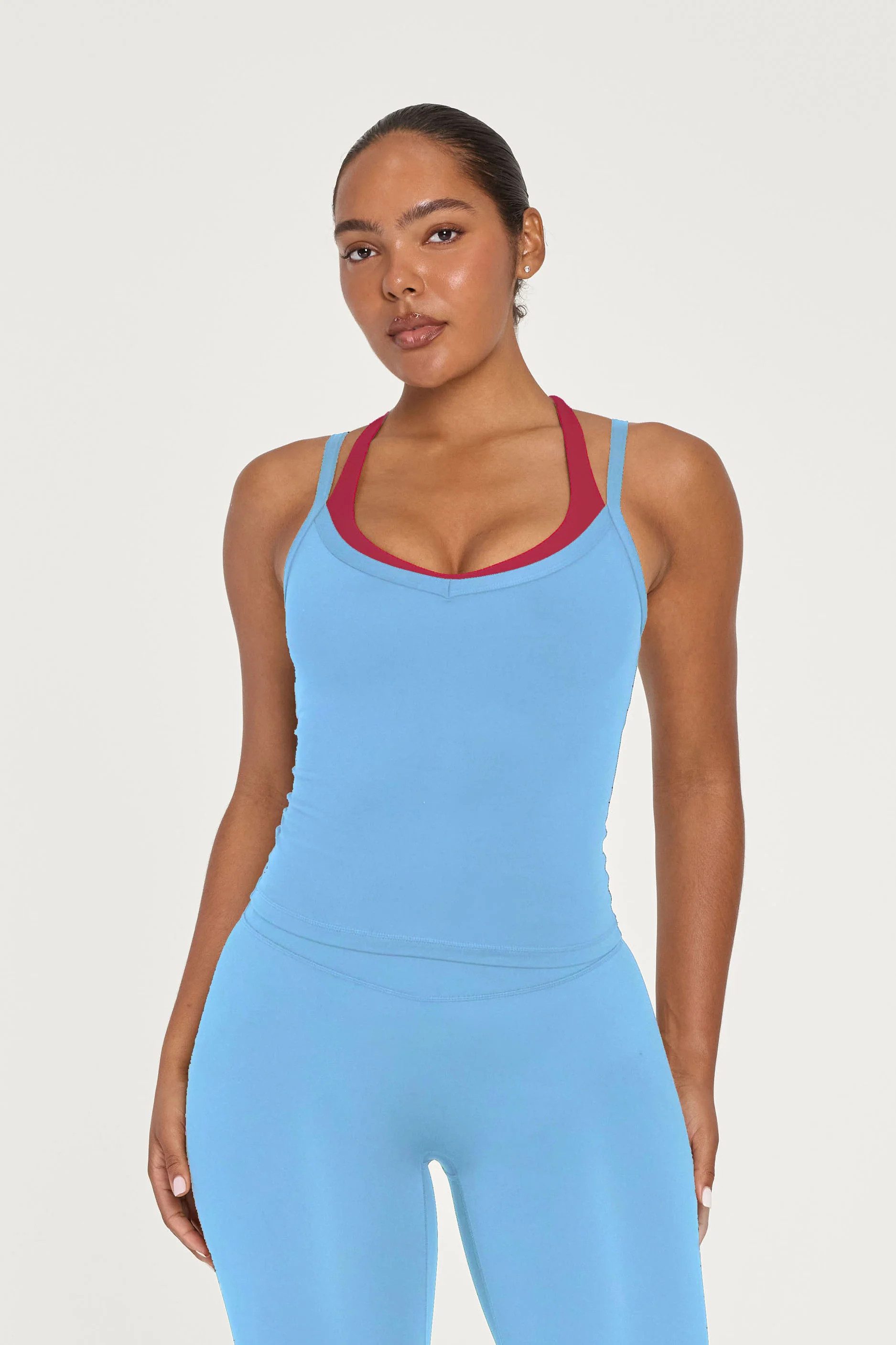 V Layered Tank - Baby/Berry | FORM