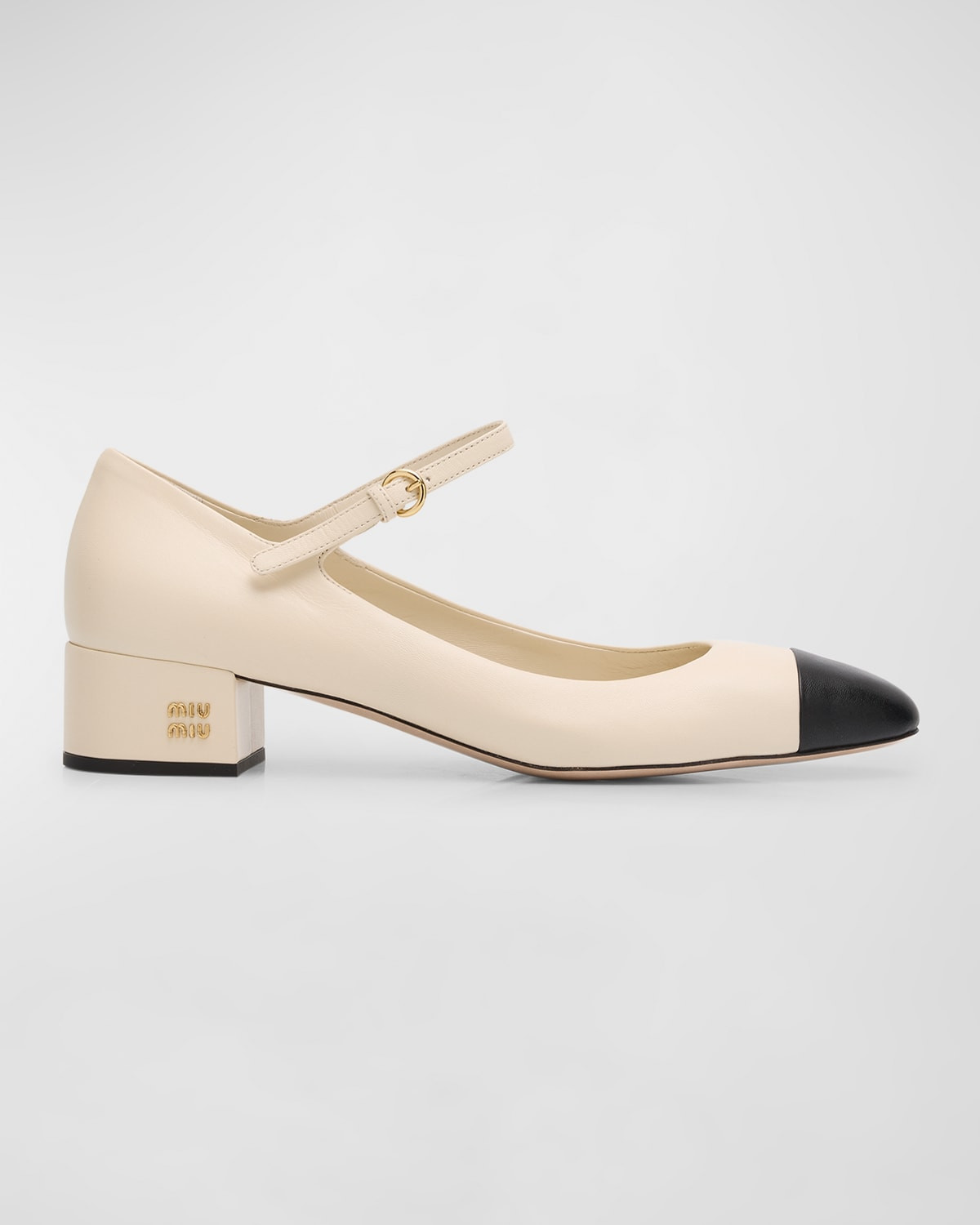 Bicolor Leather Mary Jane Ballerina Pumps | Neiman Marcus
