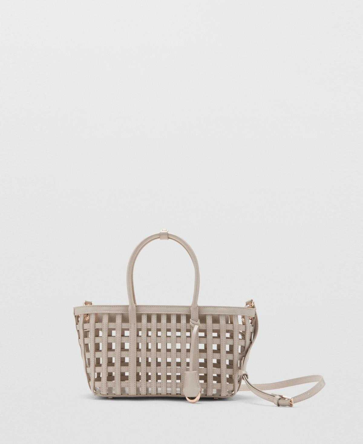 Mango Women's Braided Handbag - Off White | Macy's