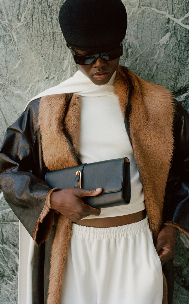 Belted Leather Clutch | Moda Operandi (Global)