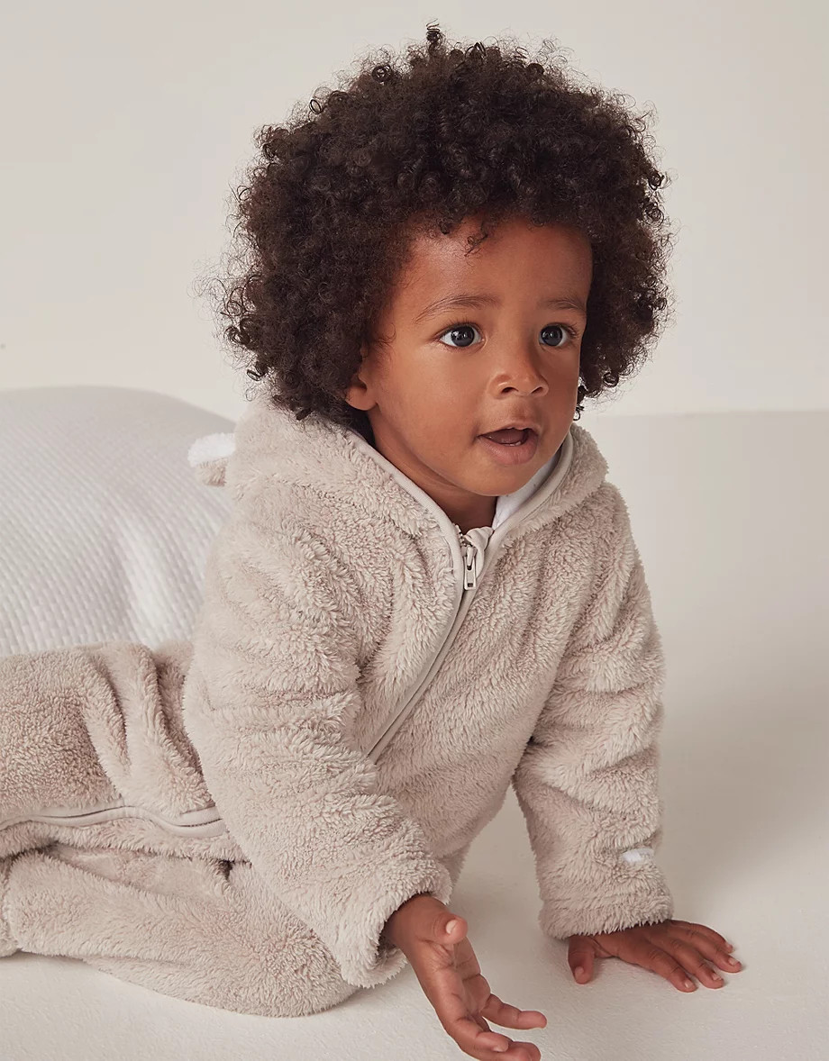 Recycled Fleece Romper (0–24mths) | The White Company UK & ROW