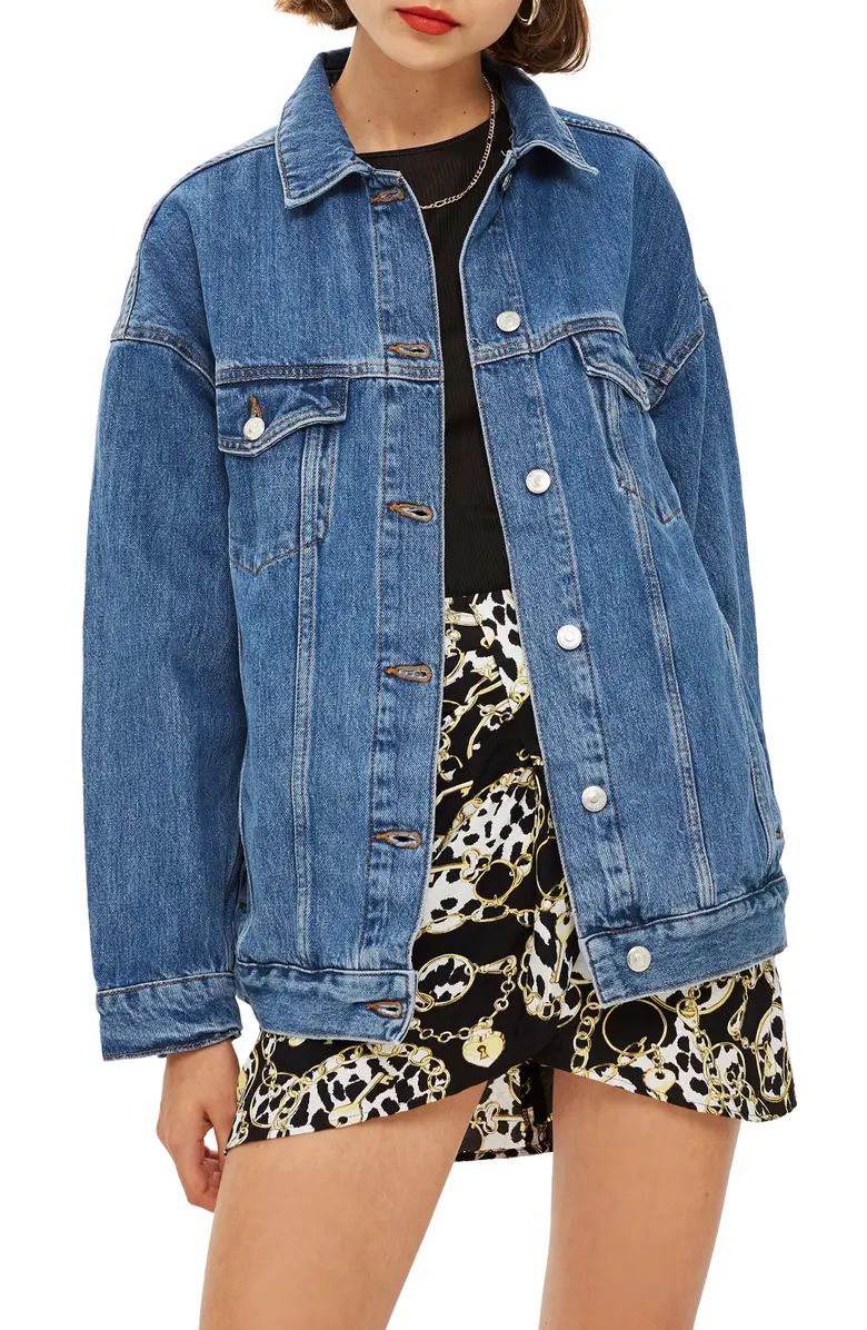 Rating 4.8out of5stars(4)4Oversized Denim JacketTOPSHOP | Nordstrom