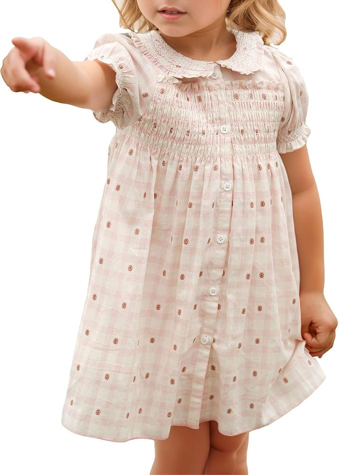 Floral Smocked Dress Vintage Dresses | Amazon (US)