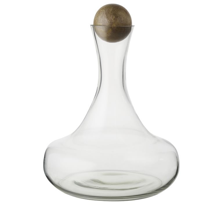 Glass Decanter with Wood Stopper | West Elm (US)