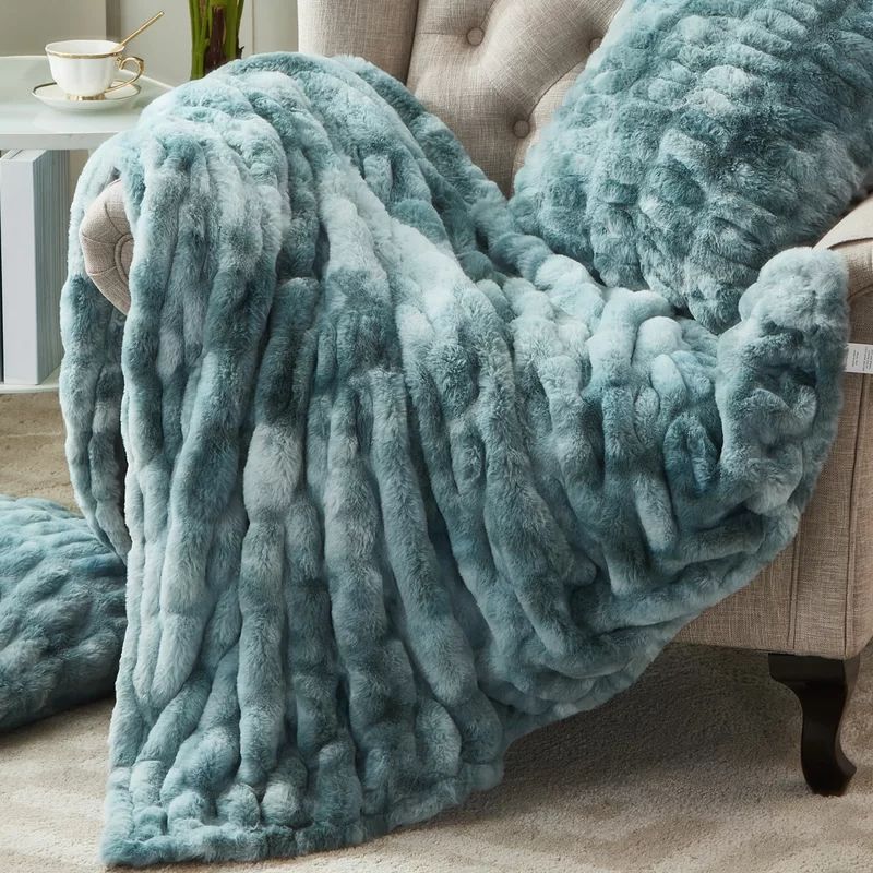 Alonzo Faux Fur Throw 3 Piece Set | Wayfair North America