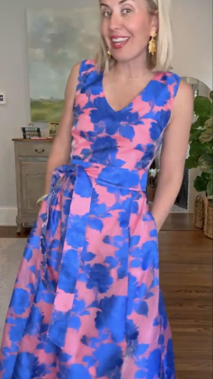 Y’all know I love pink and blue together! Is this not the most gorgeous dress you’ve ever seen? I’m wearing xs and 8 heel.  *Use code Catherine20 at A+B

#LTKootd #LTKWedding #LTKSeasonal