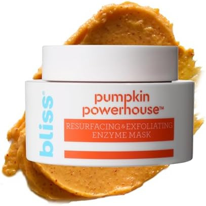 Bliss Pumpkin Powerhouse & Resurfacing Enzyme Mask - 10% AHA Pumpkin Blend with Prebiotics and Hy... | Amazon (US)