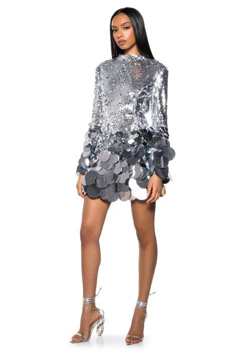THE MOMENT SEQUIN MINI DRESS | AKIRA